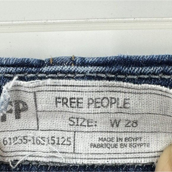 Free People Womens Pull On Denim Jean Size 28 - Picture 7 of 9